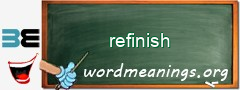 WordMeaning blackboard for refinish